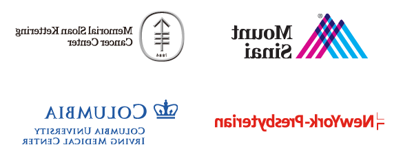 Logos of medical technology post-graduate destinations: Mount Sinai, 纪念斯隆·凯特琳癌症中心, 纽约长老会, Columbia University Irving Medical Center